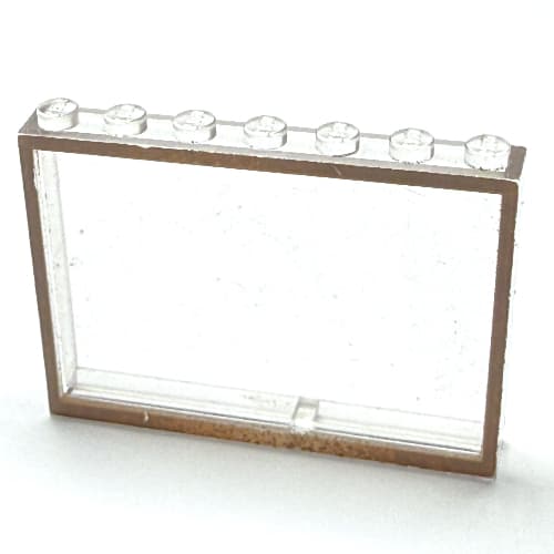 Modulex Window 1 x 7 x 5 with Brown Border Print