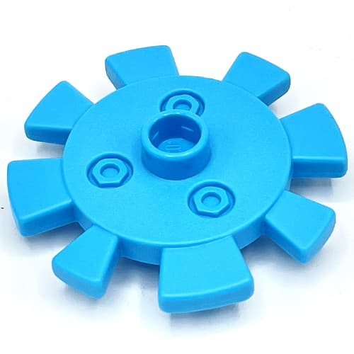 Duplo Flower Gear with 8 Teeth, Metal Bolts Design