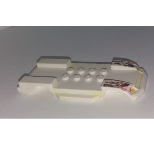 Vehicle Base, 4 x 10 with Mudguards, Fast Food Racer, with Headlights and Side Sills