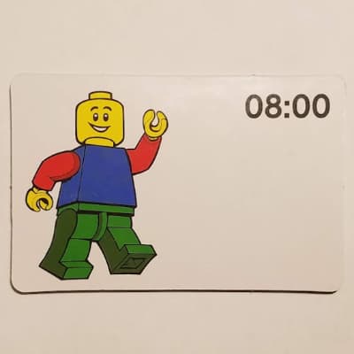 Activity Card, Time-Teaching 24-Hour Clock 08:00