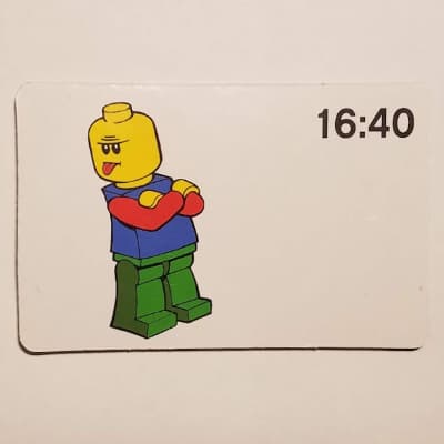 Activity Card, Time-Teaching 24-Hour Clock 16:40