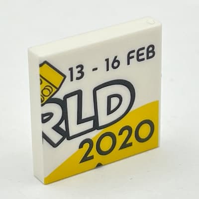 Tile 2 x 2 with '13-16 FEB' and 'RLD 2020' Print
