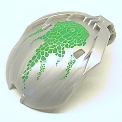 Windscreen Bohrok 4 x 5 x 7 with Green Scales and Lehvak-Kal Logo