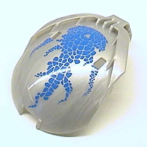 Windscreen Bohrok 4 x 5 x 7 with Blue Scales and Gahlok-Kal Logo