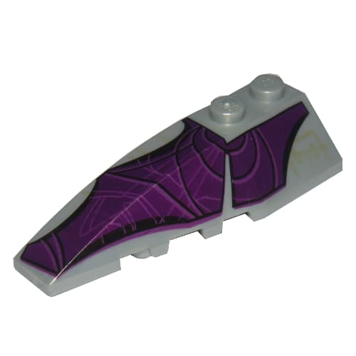 Wedge Curved 6 x 2 Left with Purple Wing Print