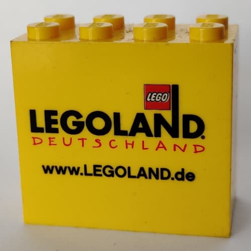 Brick 2 x 4 x 3 with 'LEGOLAND Deutschland www.LEGOLAND.de' Print