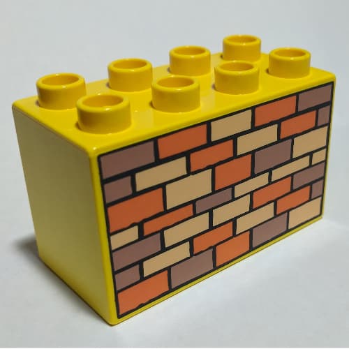 Duplo Brick 2 x 4 x 2 with Bricks Print