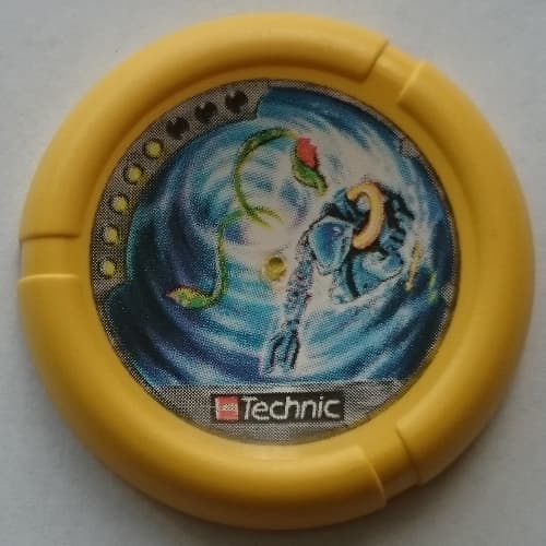 Large Figure Throwing Disk, Scuba / Sub, 5 Pips, Vortex with Tentacles Print