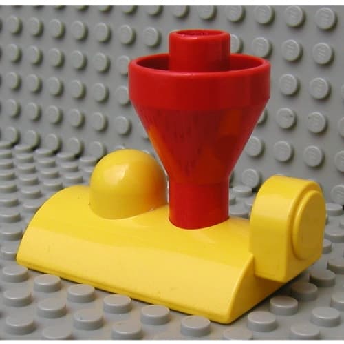 Duplo Train Steam Engine Funnel Top, Red Top