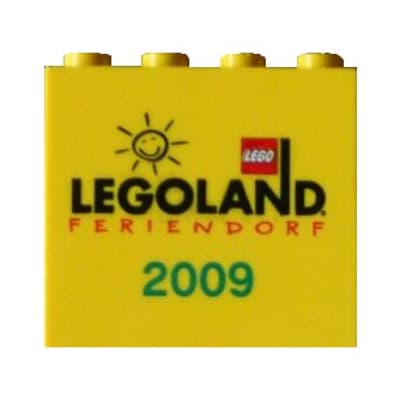 Brick 2 x 4 x 3 with 'LEGOLAND FERIENDORF 2009' Print