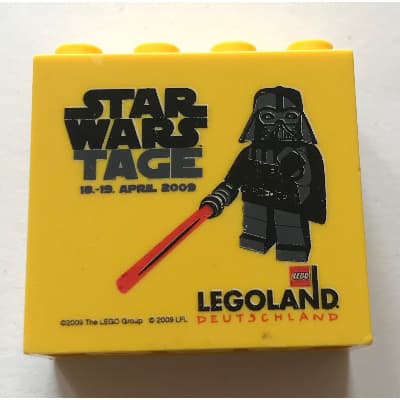 Brick 2 x 4 x 3 with 'LEGOLAND Deutschland STAR WARS TAGE' Print