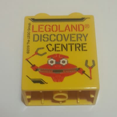 Duplo Brick 1 x 2 x 2 with Bottom Tube with 'LEGOLAND DISCOVERY CENTRE' and Robot Print 2019