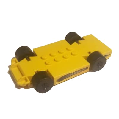 Vehicle Base Fast Food Racer 6 x 10 with Black Wheels and Black Tires