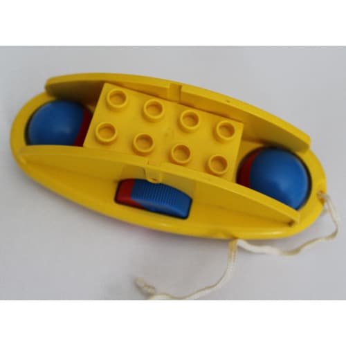 Duplo Rattle Rocking Bottom with Red and Blue Wheels