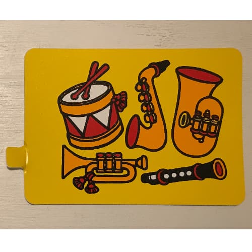 Duplo Slide with Musical Instruments Print