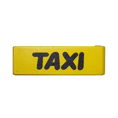 Duplo Door 1 x 4 x 1 with Black 'TAXI' Print