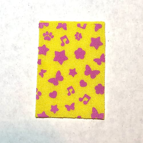 Blanket, Sheet, Towel, with Dark Pink Flowers, Butterflies, Hearts, and Music Notes Print