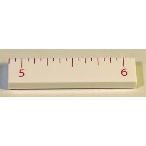 Tile 1 x 4 with Ruler INCH 5 - 6 Pattern