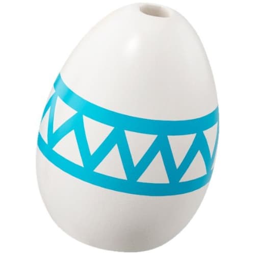 Food Egg with 1.5mm Hole with Medium Azure Decoration print