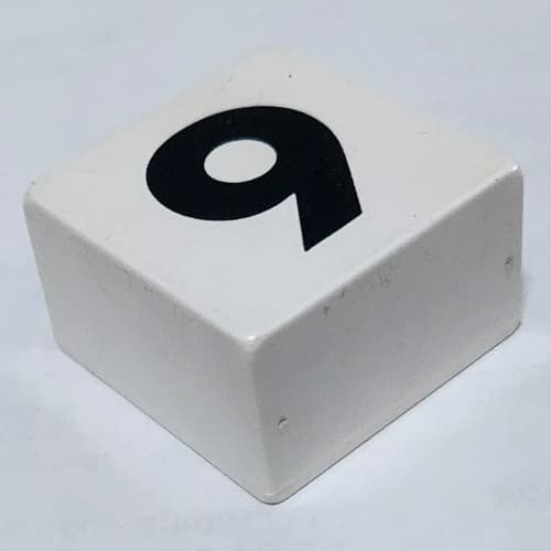 Duplo Tile 2 x 2 x 1 with '9' Print