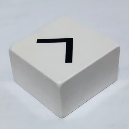 Duplo Tile 2 x 2 x 1 with Greater Than / Less Than '>' / '<' Sign Print