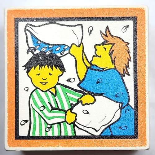 Duplo Tile 2 x 2 x 1 with Mosaic, Home 8 print - 9221-1