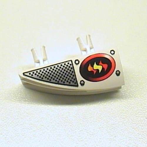 Fairing 1 x 4 Side Flaring Intake with Two Pins and Firefighter Print Left