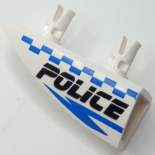Fairing 1 x 4 Side Flaring Intake with Two Pins and Police Blue Checkered Print Left