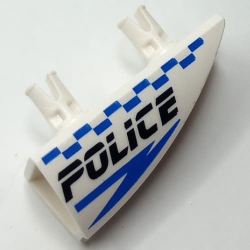 Fairing 1 x 4 Side Flaring Intake with Two Pins and Police Blue Checkered Print Right