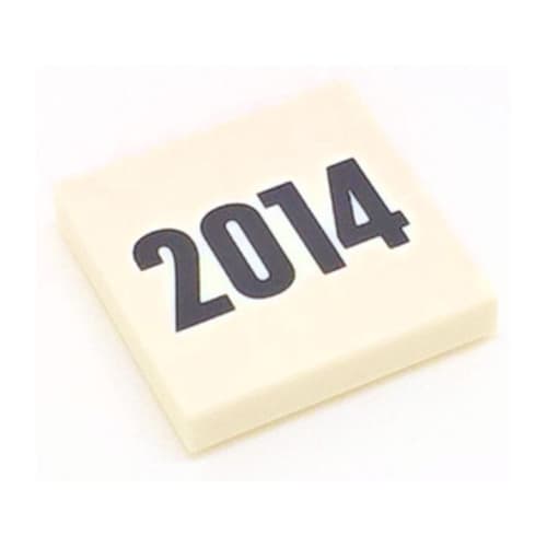 Tile 2 x 2 with '2014' Print