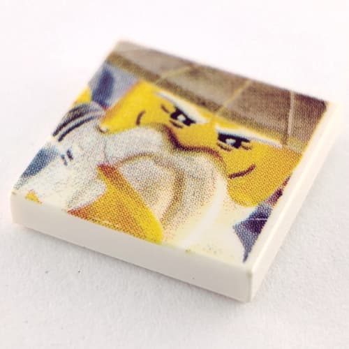 Tile 2 x 2 with Master Wu Face print