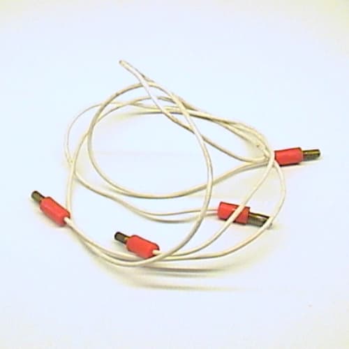 Wire with 4 x Red 1-prong Connectors 4.5V, Split Pins 48L