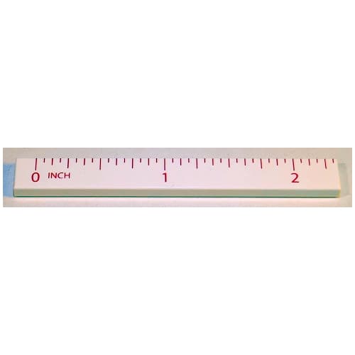 Tile 1 x 8 with Ruler INCH 0 - 2 Pattern