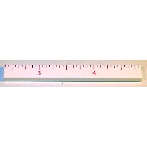 Tile 1 x 8 with Ruler INCH 3 - 4 Pattern