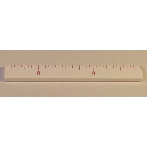 Tile 1 x 8 with Ruler INCH 8 - 9 Pattern