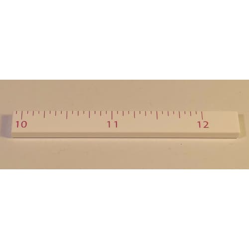 Tile 1 x 8 with Ruler INCH 10 - 12 Pattern