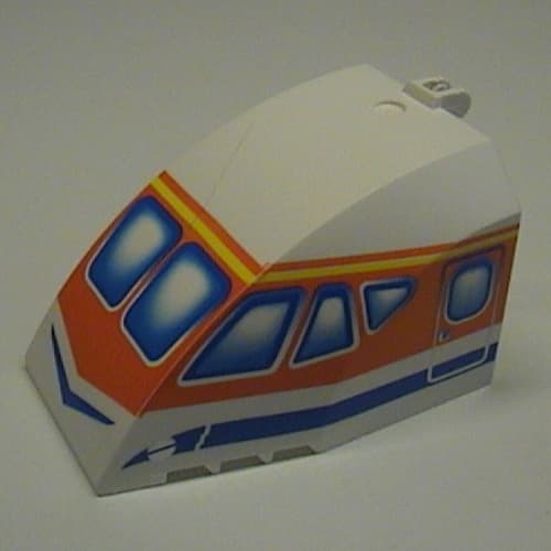 Windscreen 8 x 6 x 4 Canopy with Hinge and Airliner Cockpit Blue/Orange Print