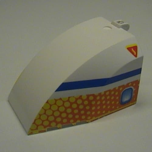 Windscreen 8 x 6 x 4 Canopy with Hinge and Airliner Aft Blue/Orange Print