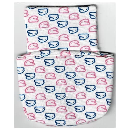 Duplo, Sleeping Bag / Baby Pouch with Pink and Blue Rabbit / Bunny Print