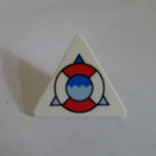 Road Sign Clip-on 2 x 2 Triangle with Coast Guard Logo Print