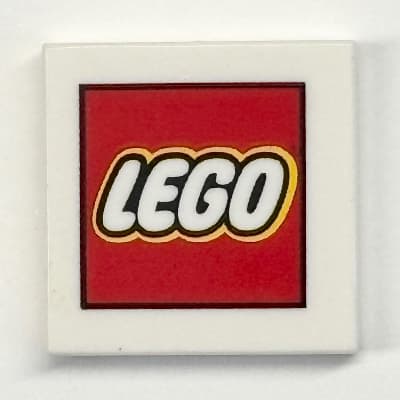 Tile 2 x 2 with LEGO Logo Print