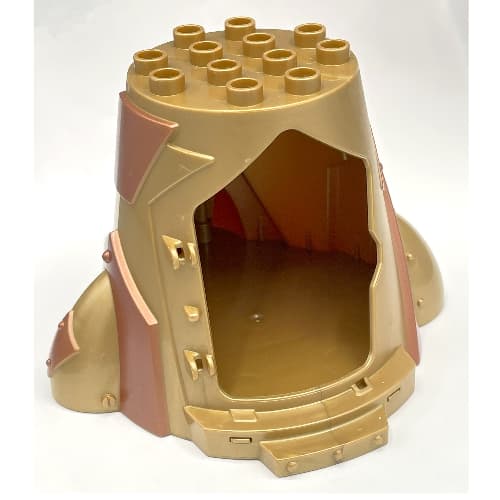 Duplo Plant Tree House 6 x 6 x 5 with Door Opening and Copper Plates Print