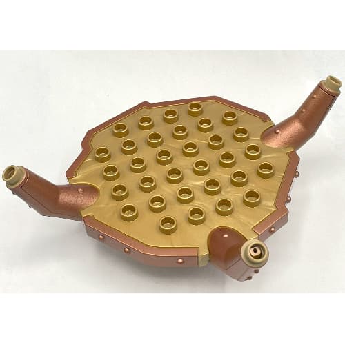 Duplo Tree House Roof 10 x 10 with Three Branches and Edges Copper Print