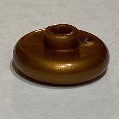 Pen Bead, Round Short, Curved Edge