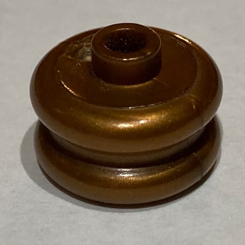 Pen Bead, Round Curved, Hourglass