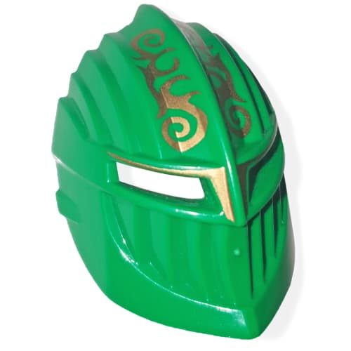 Large Figure Mask / Visor, Rascus with Gold Print