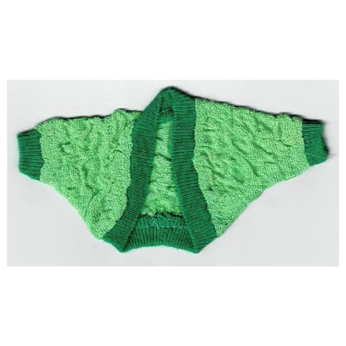 Scala, Sweater, Green Trim for Neck, Waist, and Sleeves