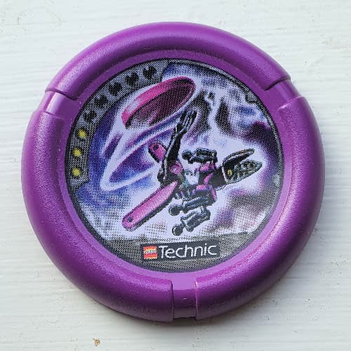 Large Figure Throwing Disk, Electro / Energy, 3 Pips, Electro Throwing Disk Print