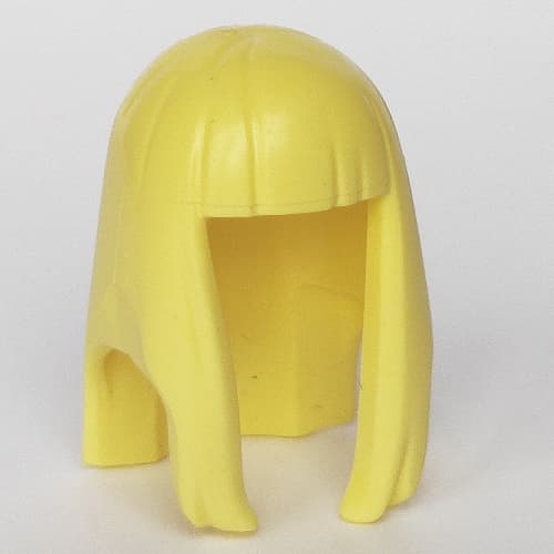 Hair Long Straight with Bangs - Rubber