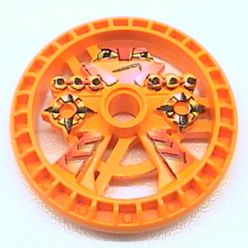 Technic Disc 5 x 5 Notched, Blazooka